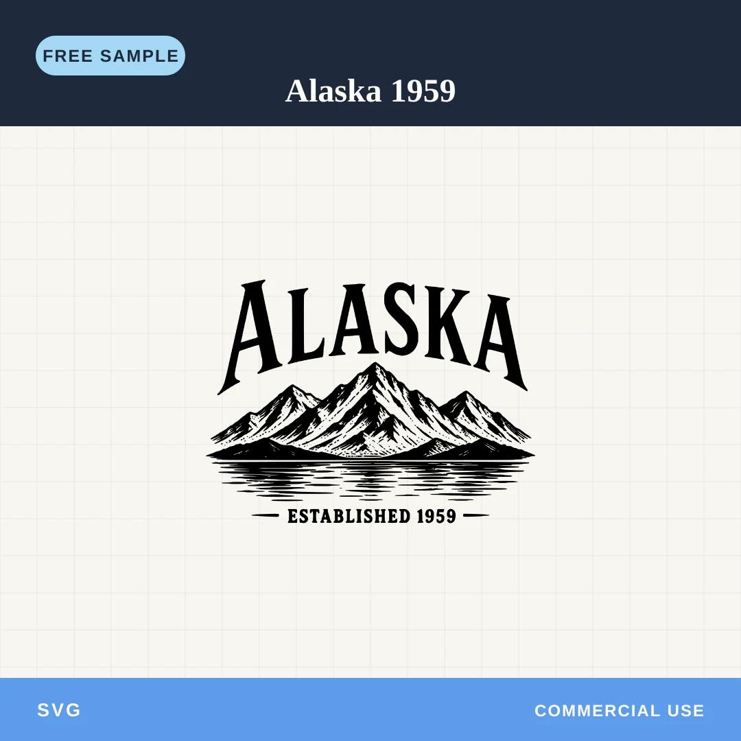 Free Alaska 1959 SVG sample