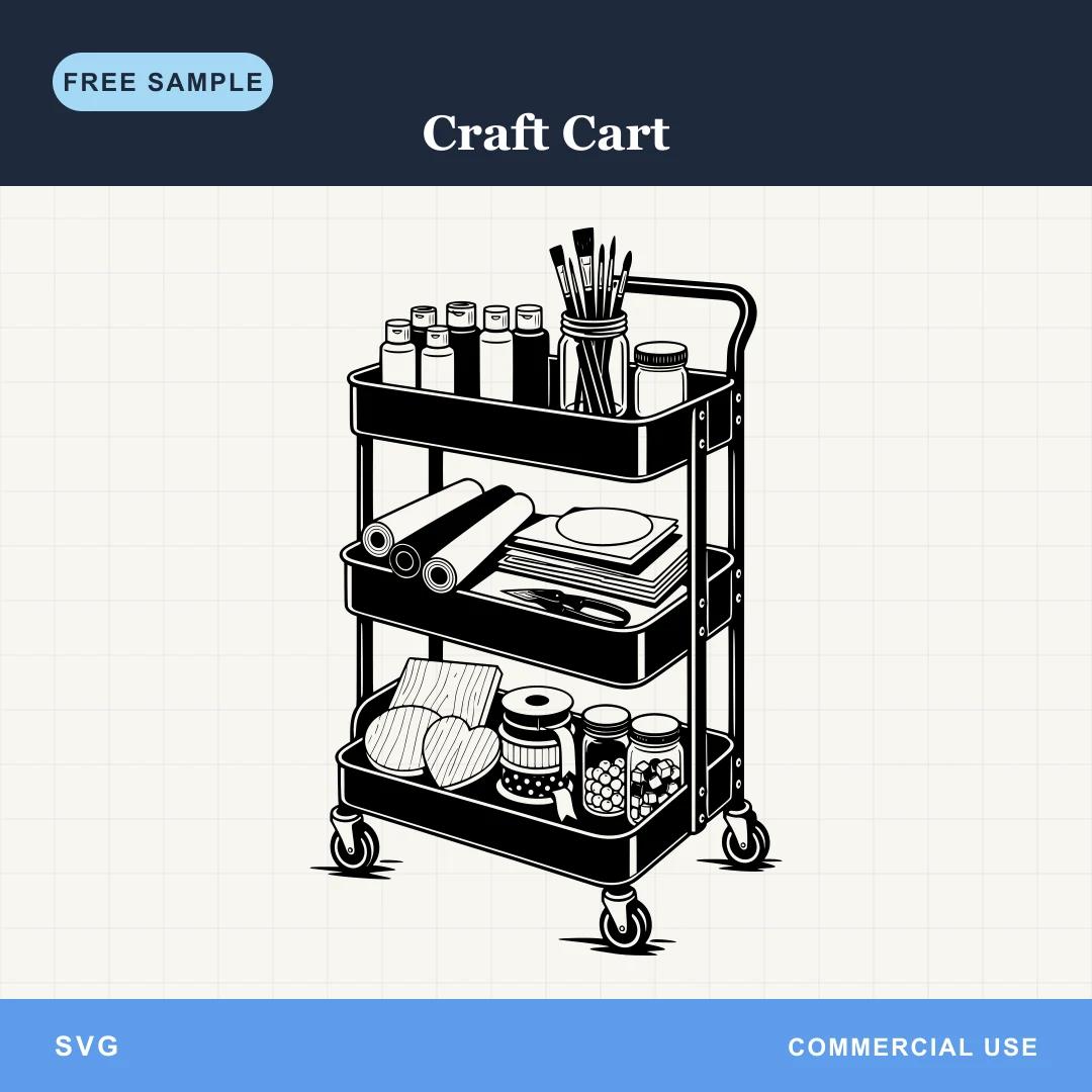 Free Craft Cart SVG sample