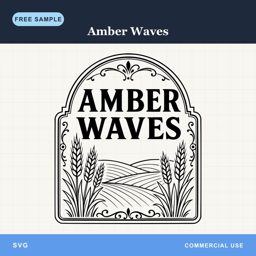 Free Amber Waves SVG sample