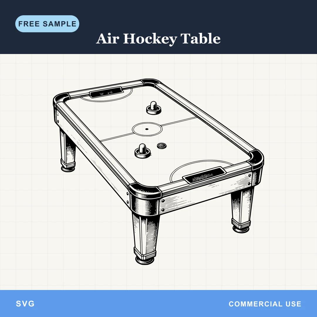 Free Air Hockey Table SVG sample