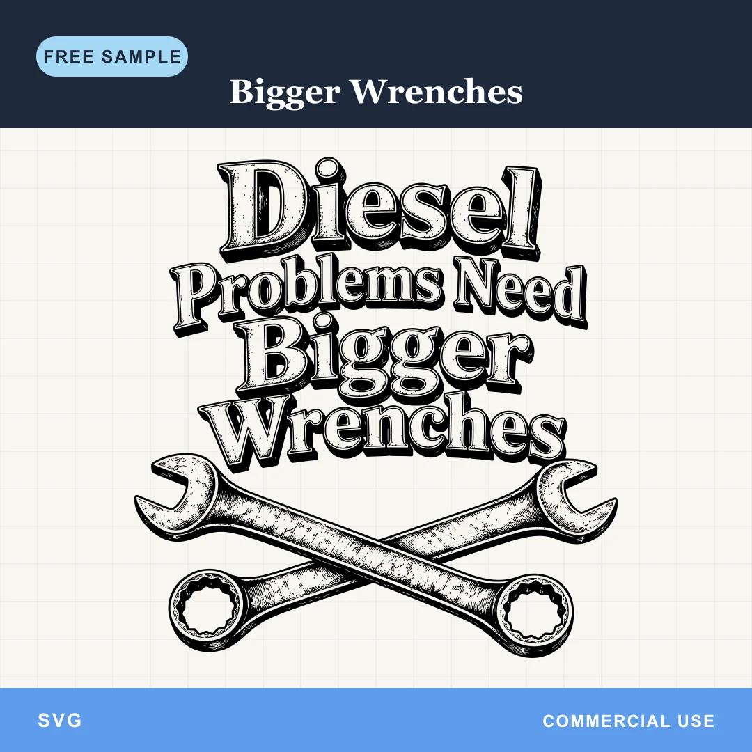 Free Bigger Wrenches SVG sample
