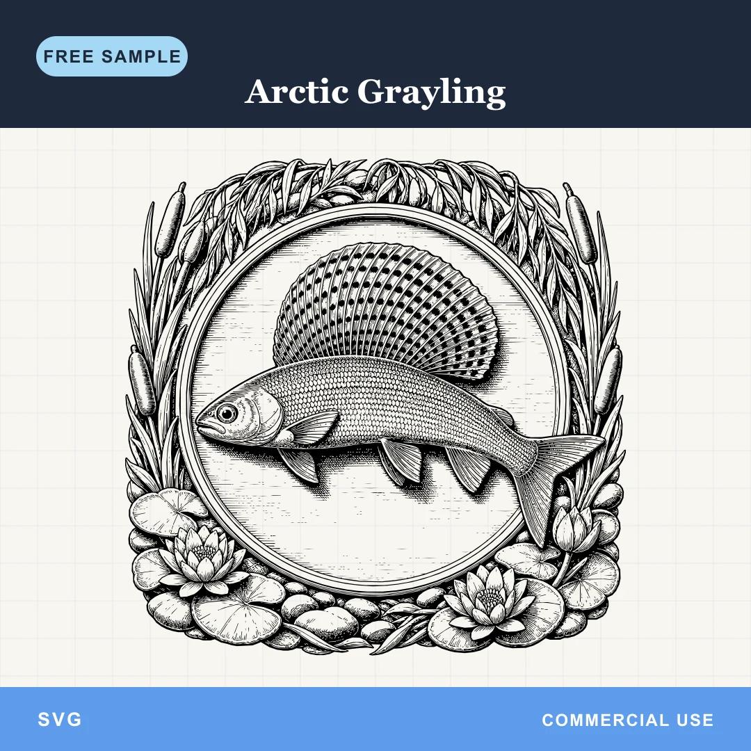 Free Arctic Grayling SVG sample