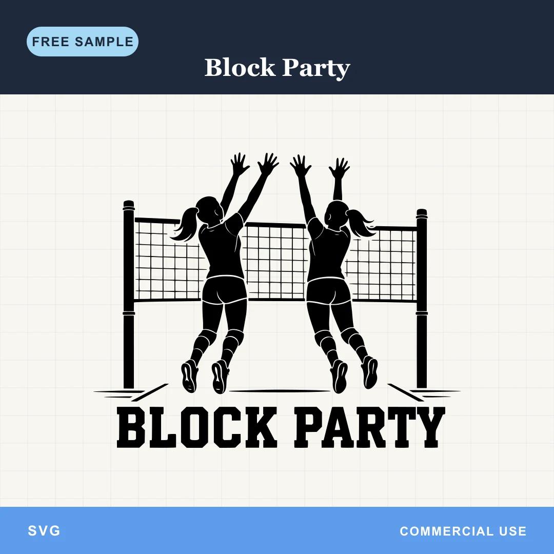 Free Block Party SVG sample
