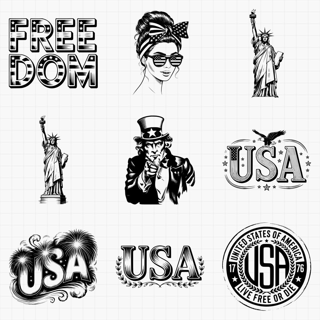 American Patriot Svg Pack - Thumbnail 4