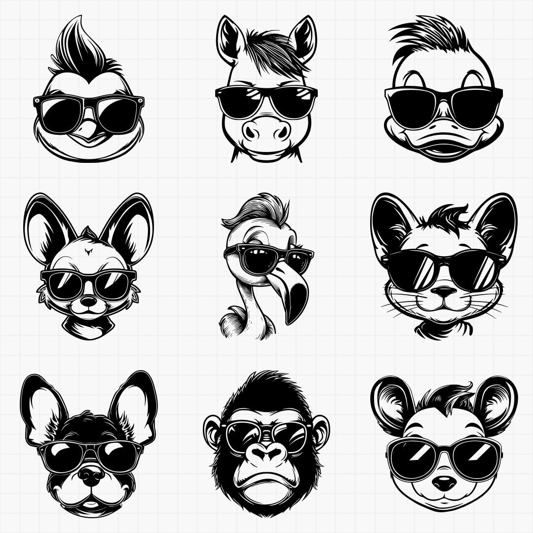Animals In Shades Design Pack - Thumbnail 5