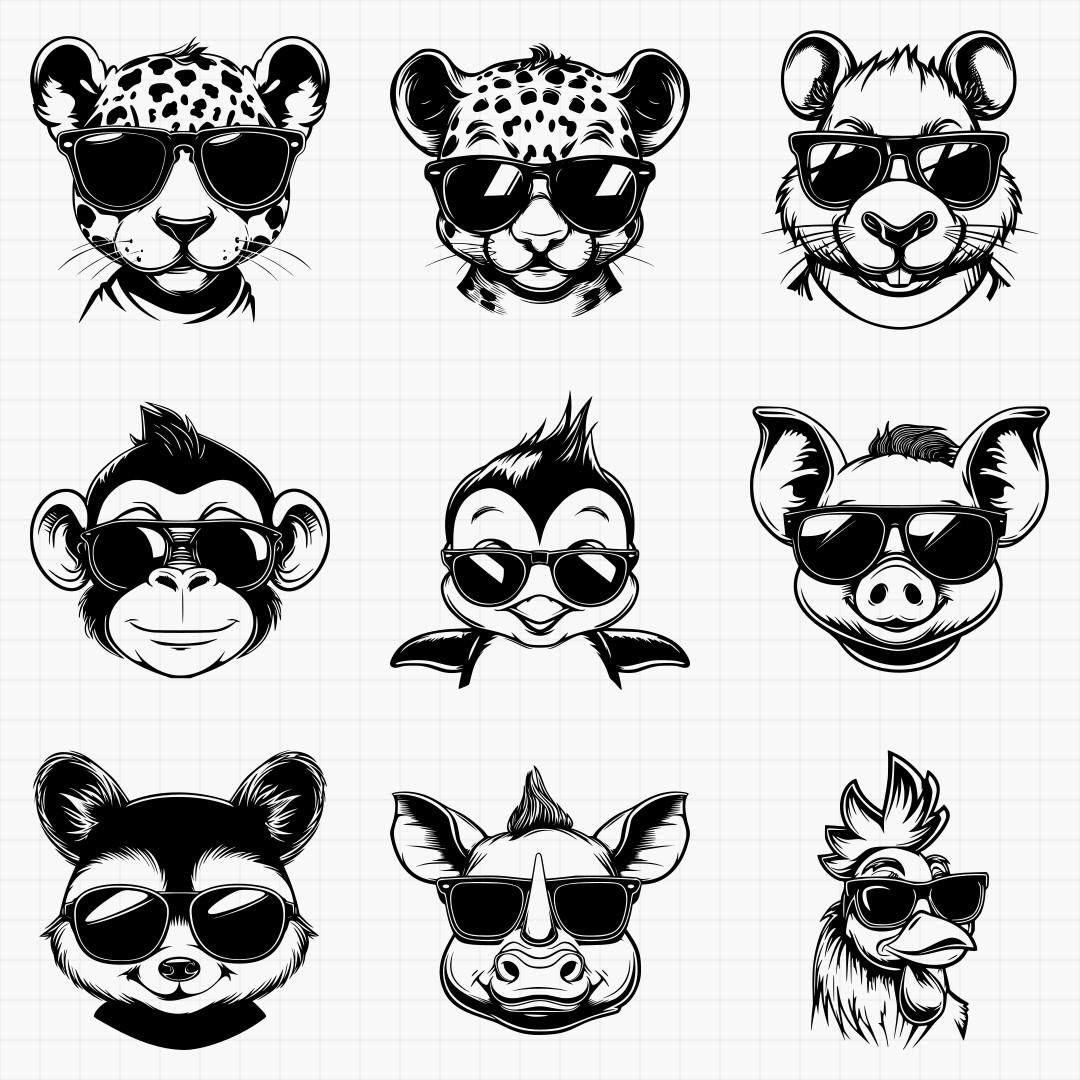 Animals In Shades Design Pack - Thumbnail 6