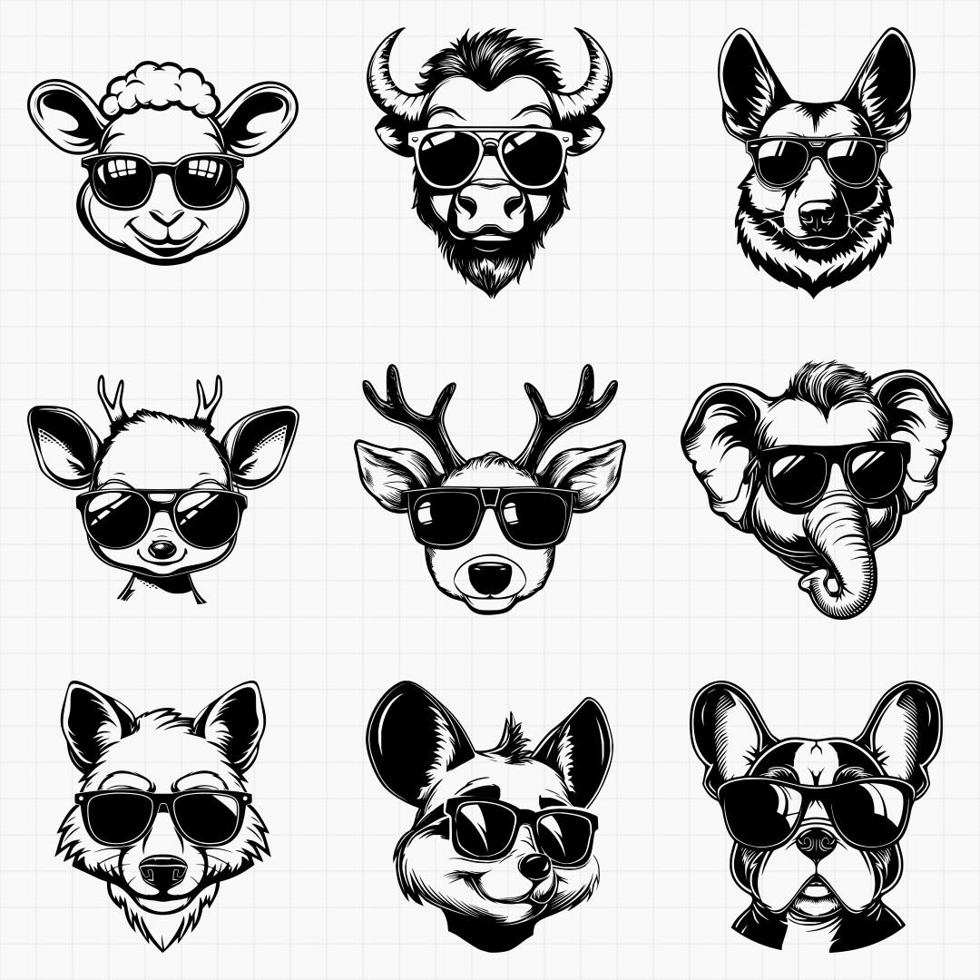Animals In Shades Design Pack - Thumbnail 7