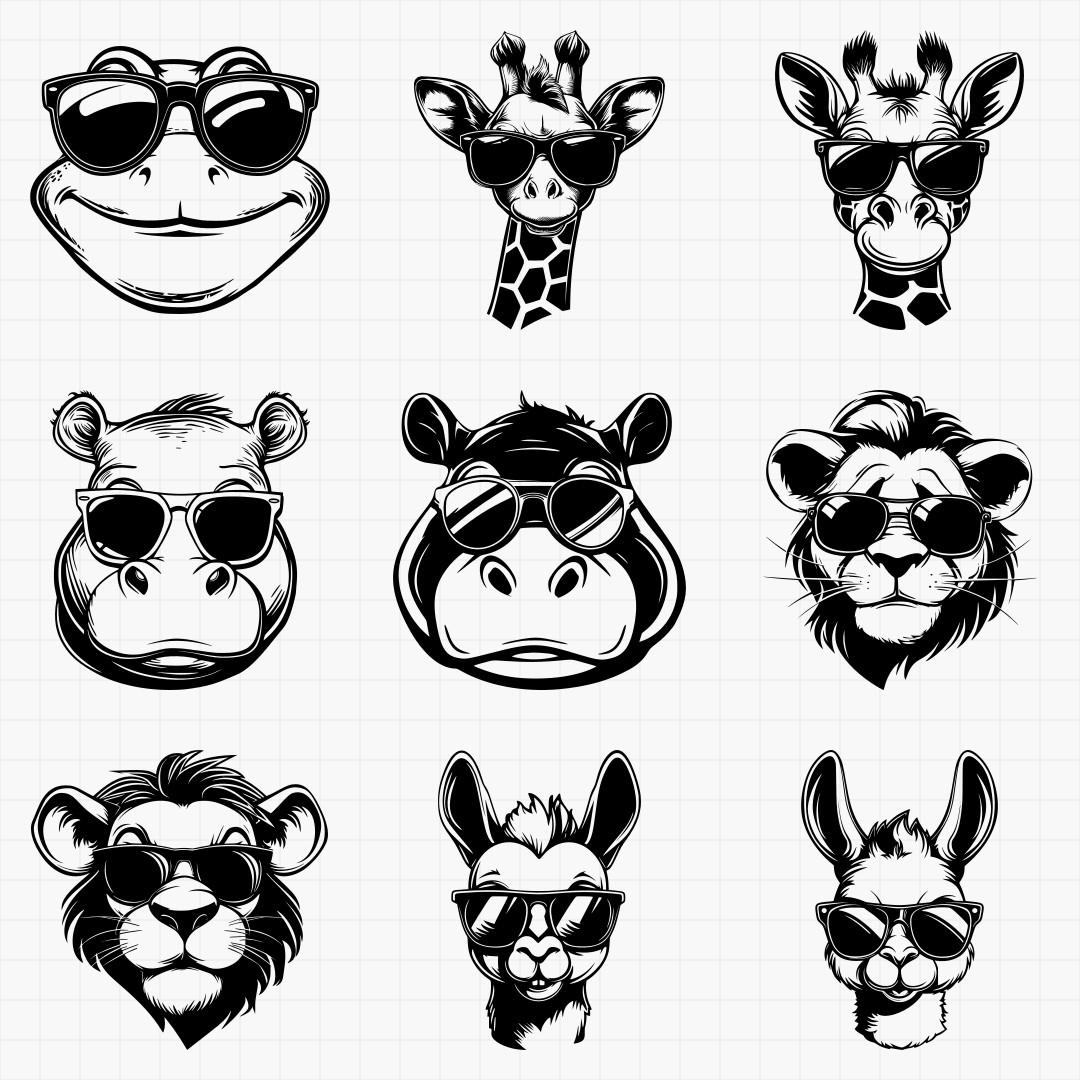 Animals In Shades Design Pack - Thumbnail 8