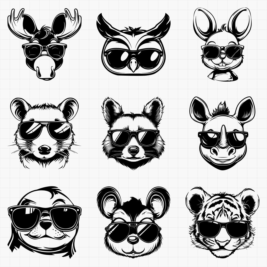 Animals In Shades Design Pack - Thumbnail 9