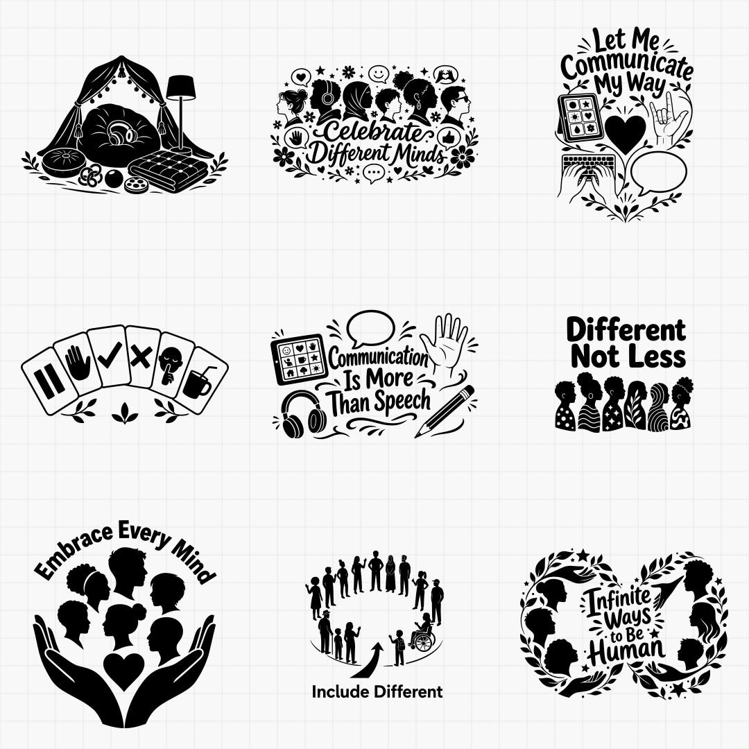 Autism Acceptance & Neurodiversity Designs - Thumbnail 3