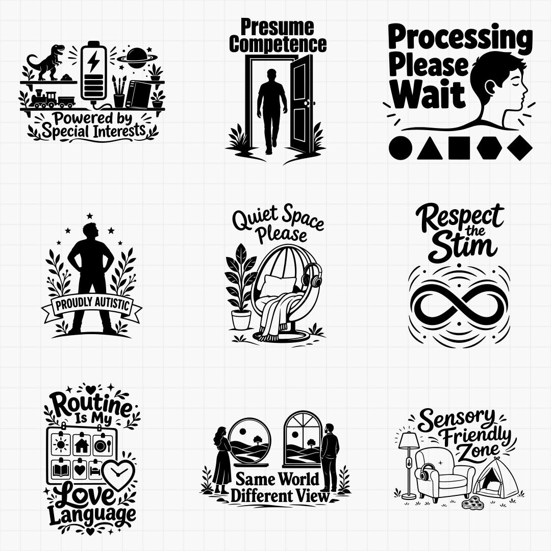 Autism Acceptance & Neurodiversity Designs - Thumbnail 5