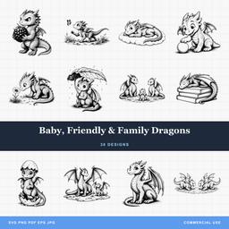 Baby, Friendly & Family Dragons