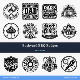 Backyard BBQ Badges