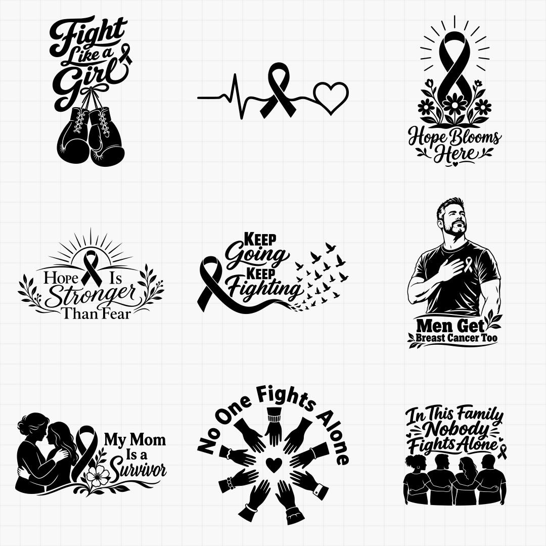 Breast Cancer Awareness & Survivor Designs - Thumbnail 3