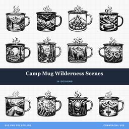 Camp Mug Wilderness Scenes