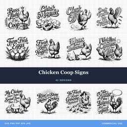 Chicken Coop Signs