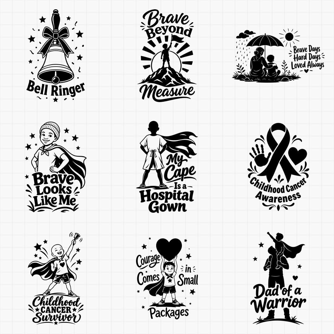 Childhood Cancer Awareness Designs - Thumbnail 2