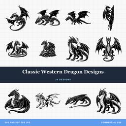 Classic Western Dragon Designs