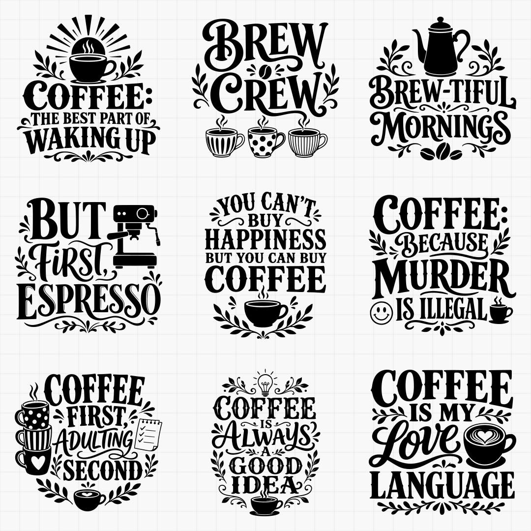 Coffee Bar Sayings Designs - Thumbnail 2