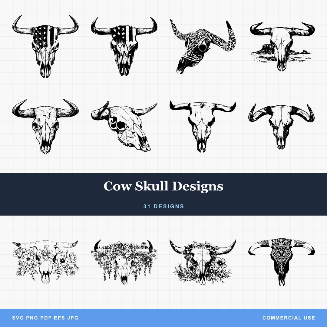 Cow Skull Designs