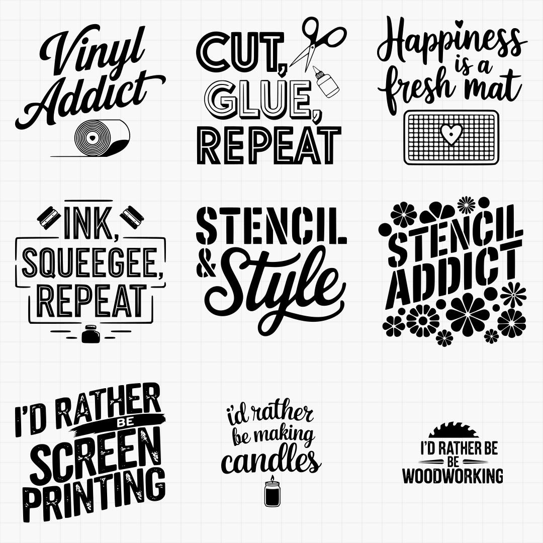 Crafters Laser Cutting Svg Pack - Thumbnail 3