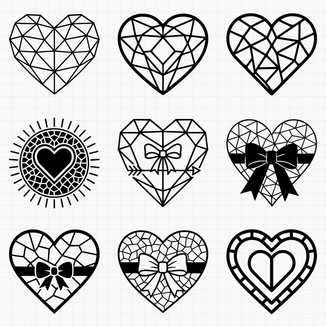 Decorative Heart Designs Pack - Thumbnail 5
