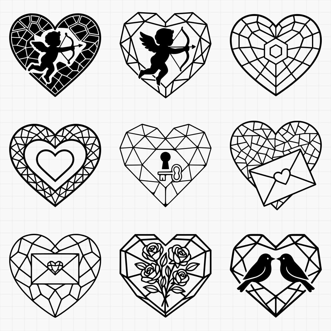Decorative Heart Designs Pack - Thumbnail 6