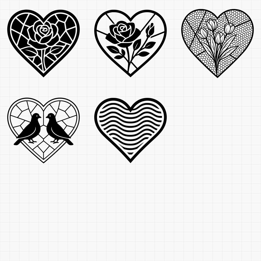 Decorative Heart Designs Pack - Thumbnail 10