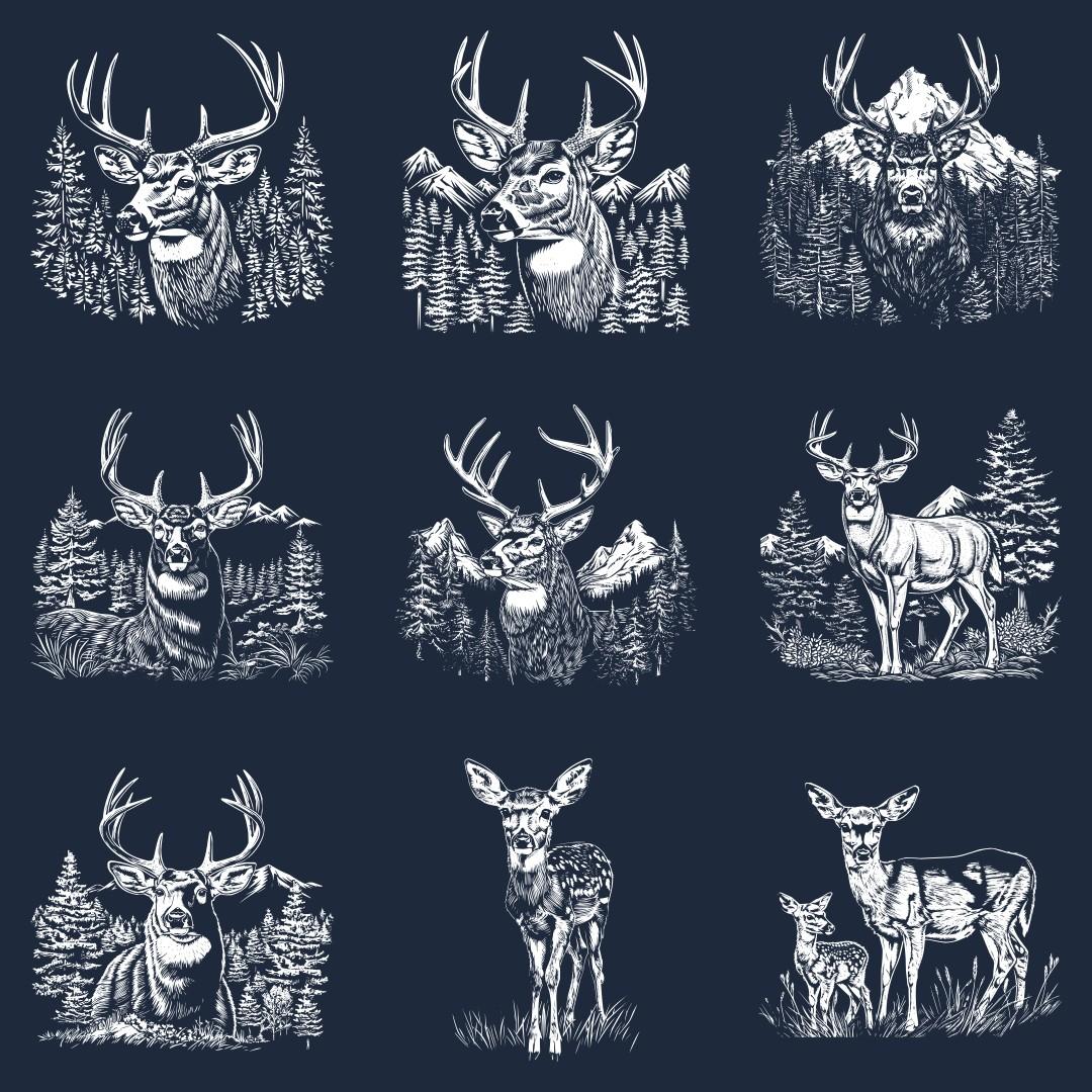 Deer Designs For Slate - Thumbnail 4