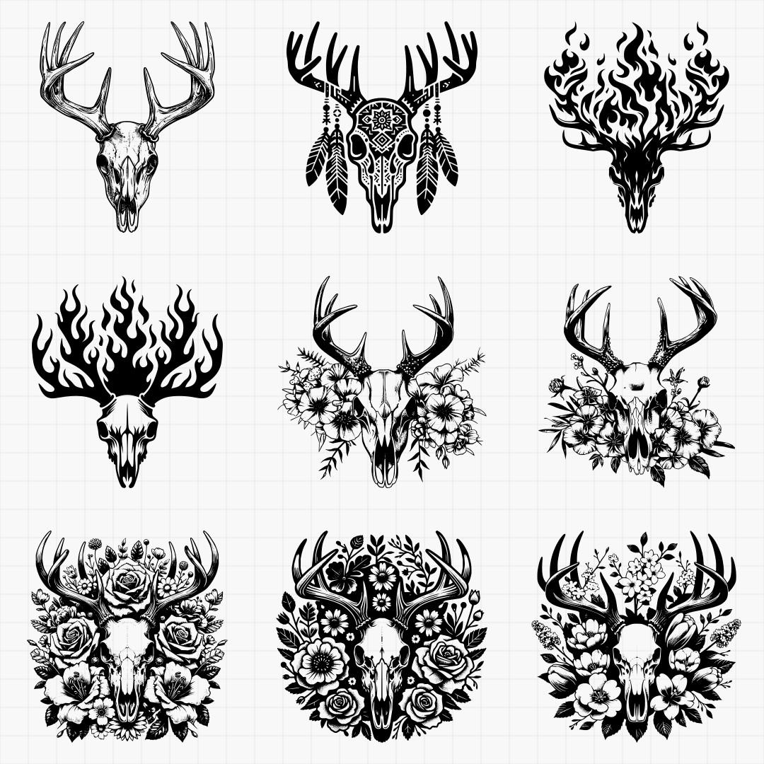 Deer Skull Designs - Thumbnail 6