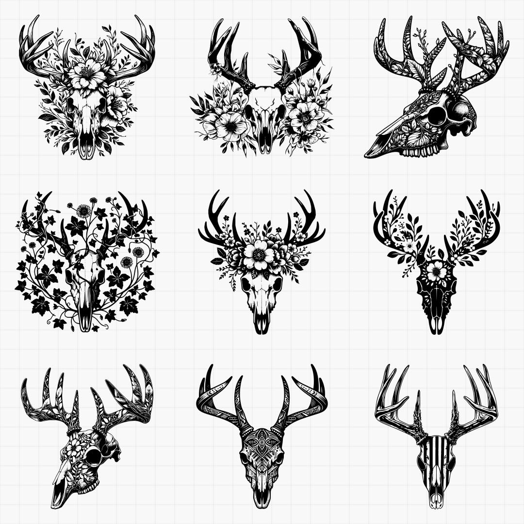 Deer Skull Designs - Thumbnail 7