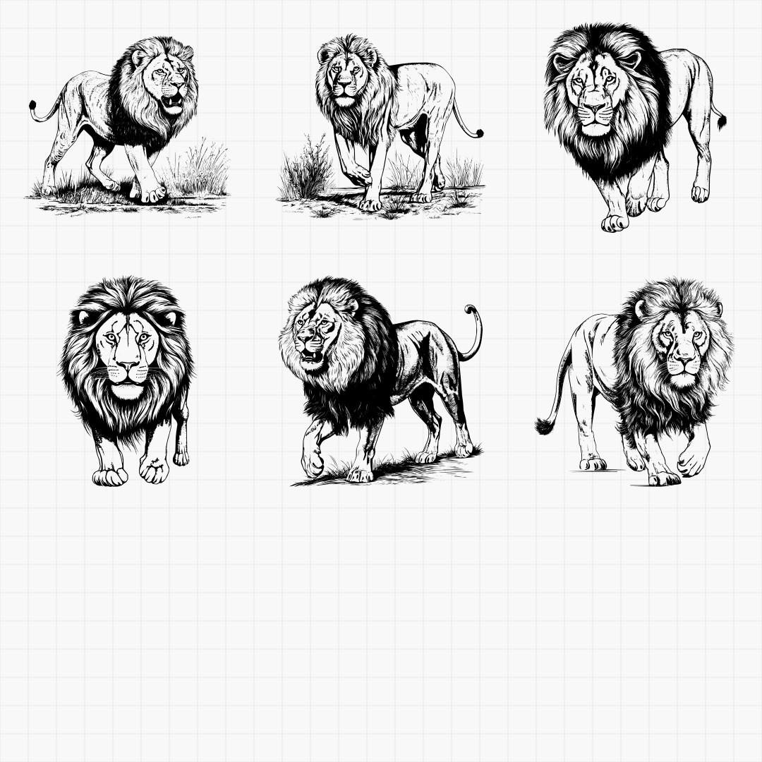 Detialed Lion Designs Pack - Thumbnail 4