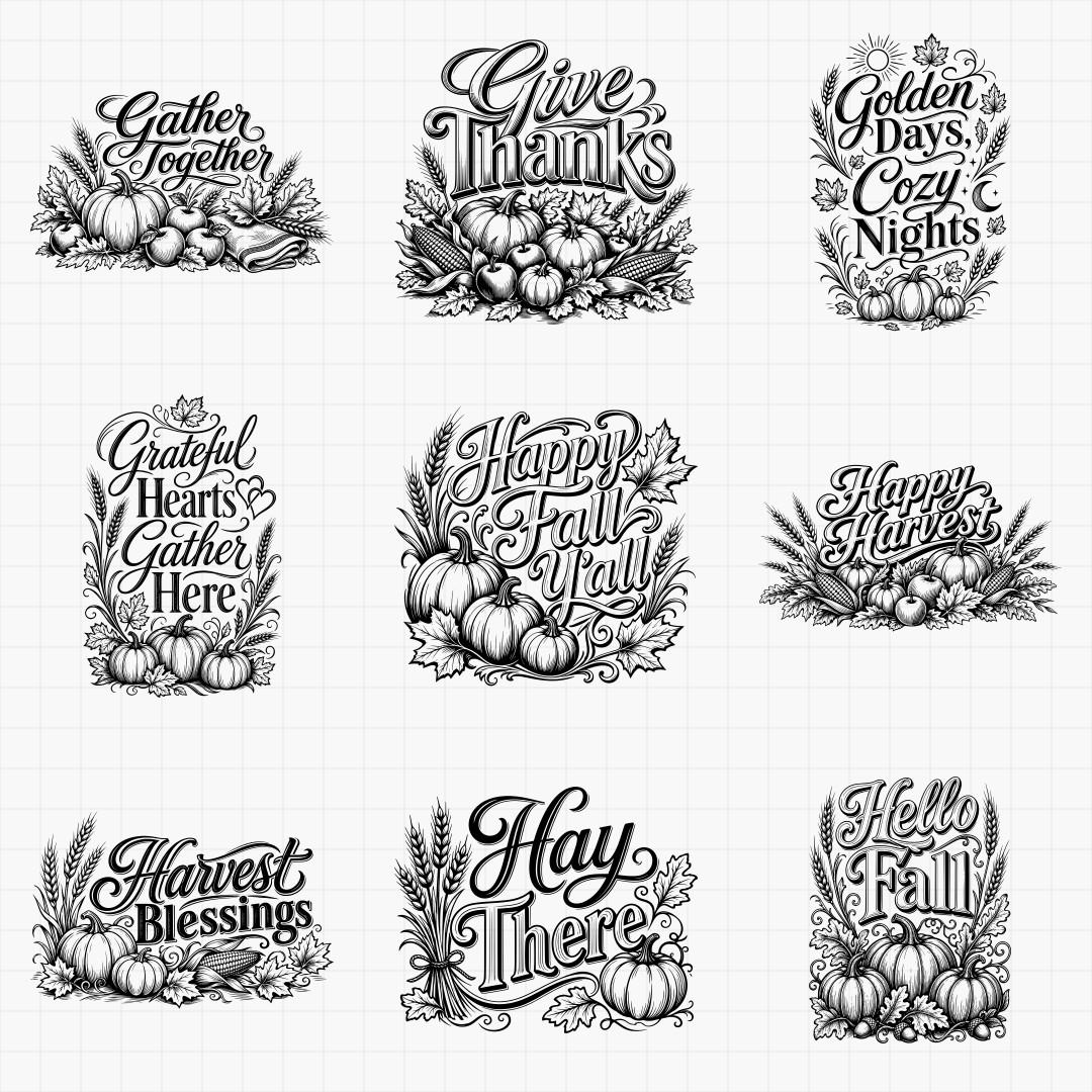 Fall Harvest Cutting Board Designs - Thumbnail 3
