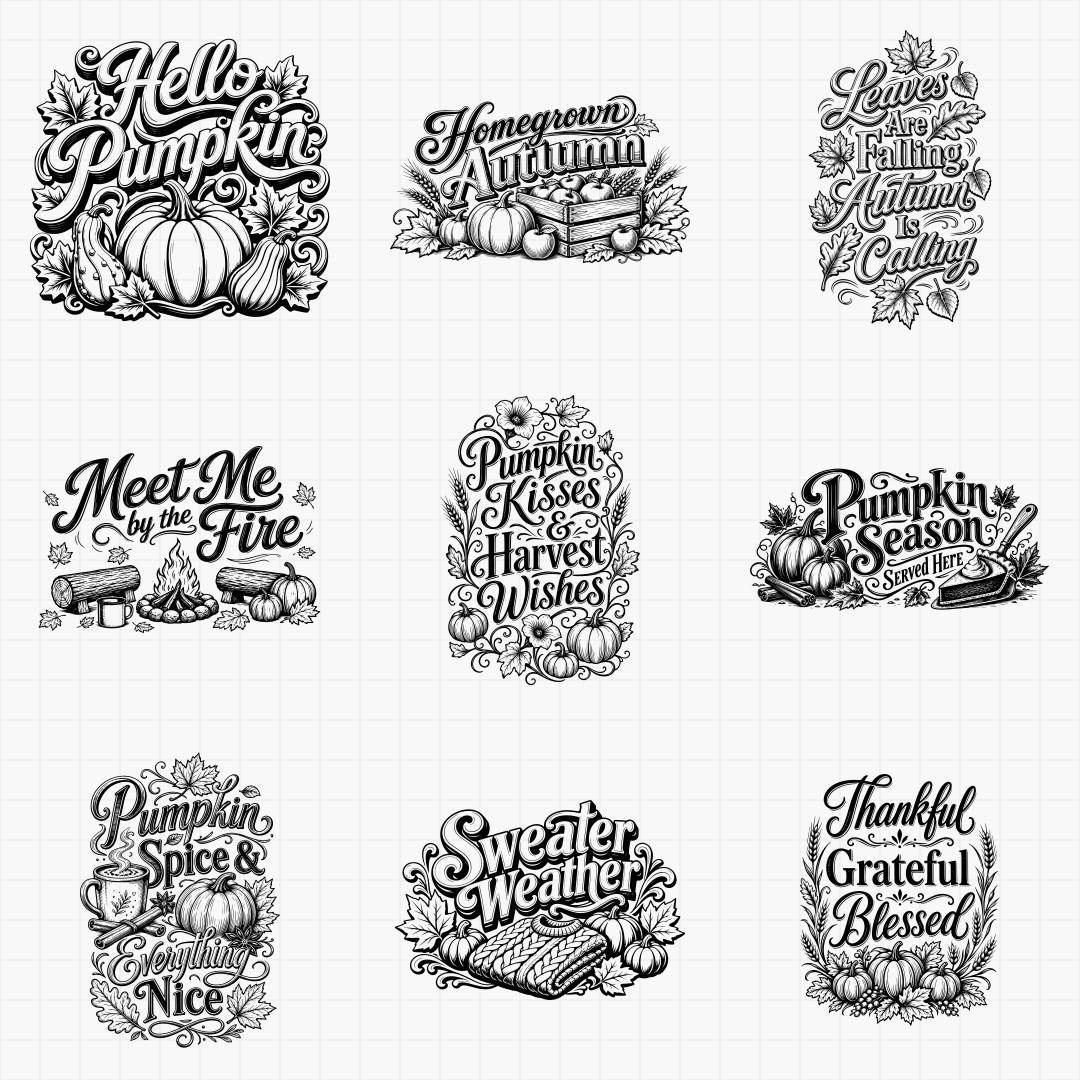 Fall Harvest Cutting Board Designs - Thumbnail 4