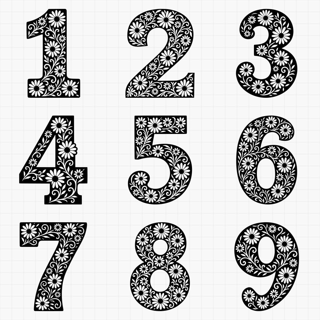 Floral Alphabet & Numbers - Thumbnail 5