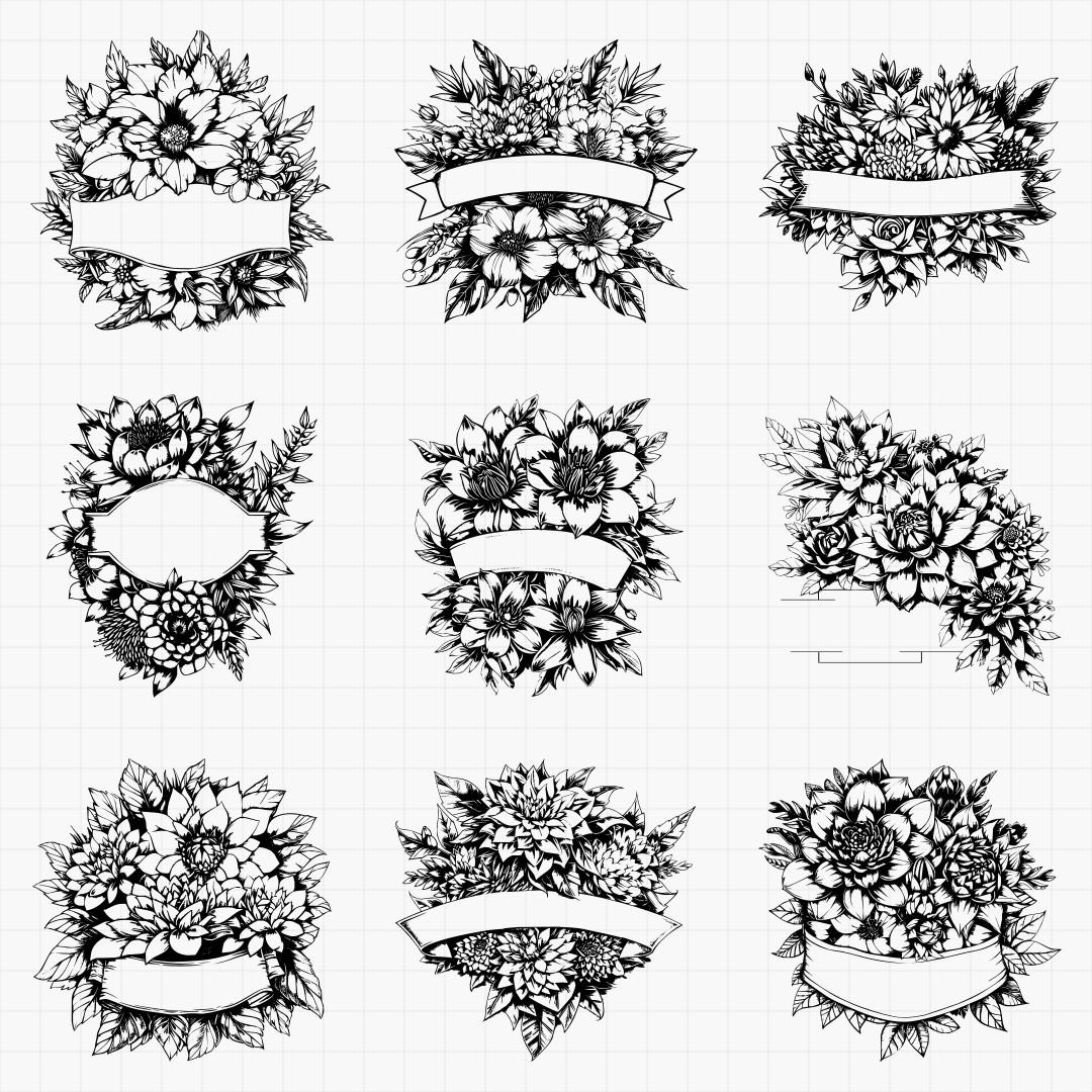 Floral Signs Part 1 Design Pack - Thumbnail 2