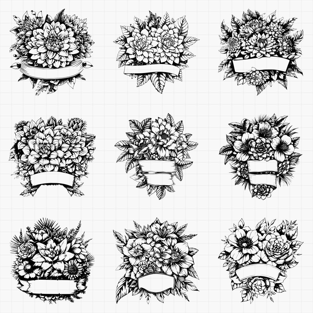 Floral Signs Part 1 Design Pack - Thumbnail 3