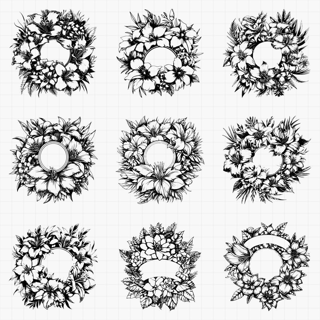 Floral Signs Part 1 Design Pack - Thumbnail 5