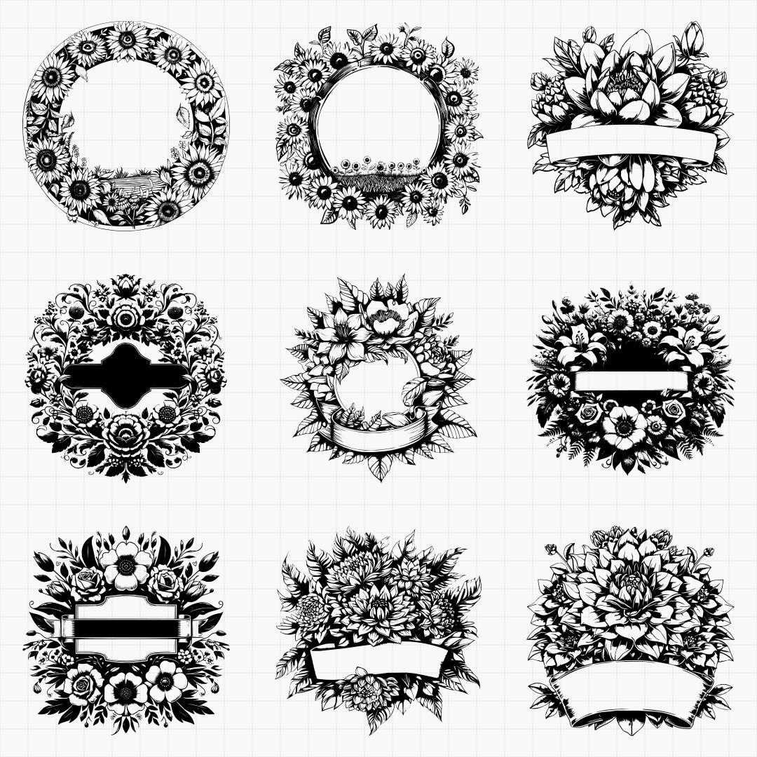 Floral Signs Part 2 Design Pack - Thumbnail 4