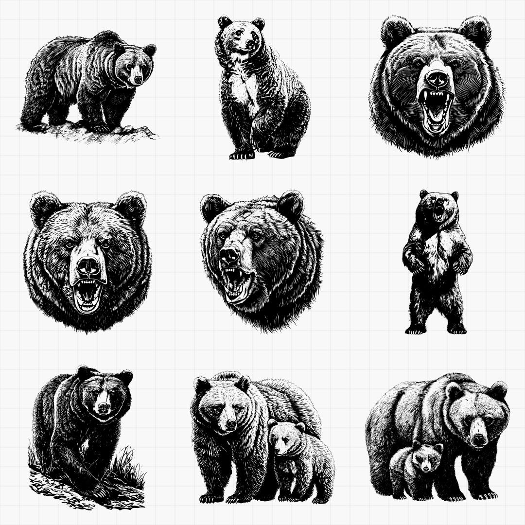 Grizzly Bear Designs Pack - Thumbnail 3