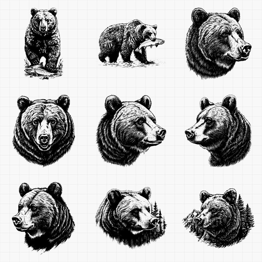 Grizzly Bear Designs Pack - Thumbnail 4