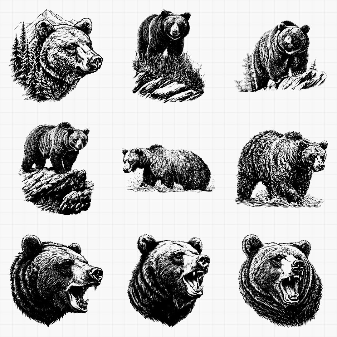 Grizzly Bear Designs Pack - Thumbnail 5