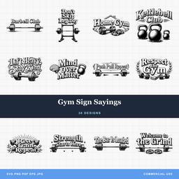 Gym Sign Sayings