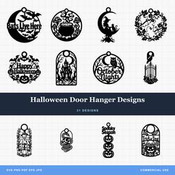 Halloween Door Hanger Designs