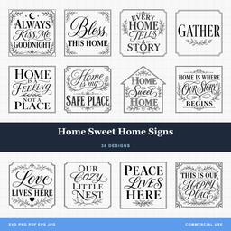 Home Sweet Home Signs