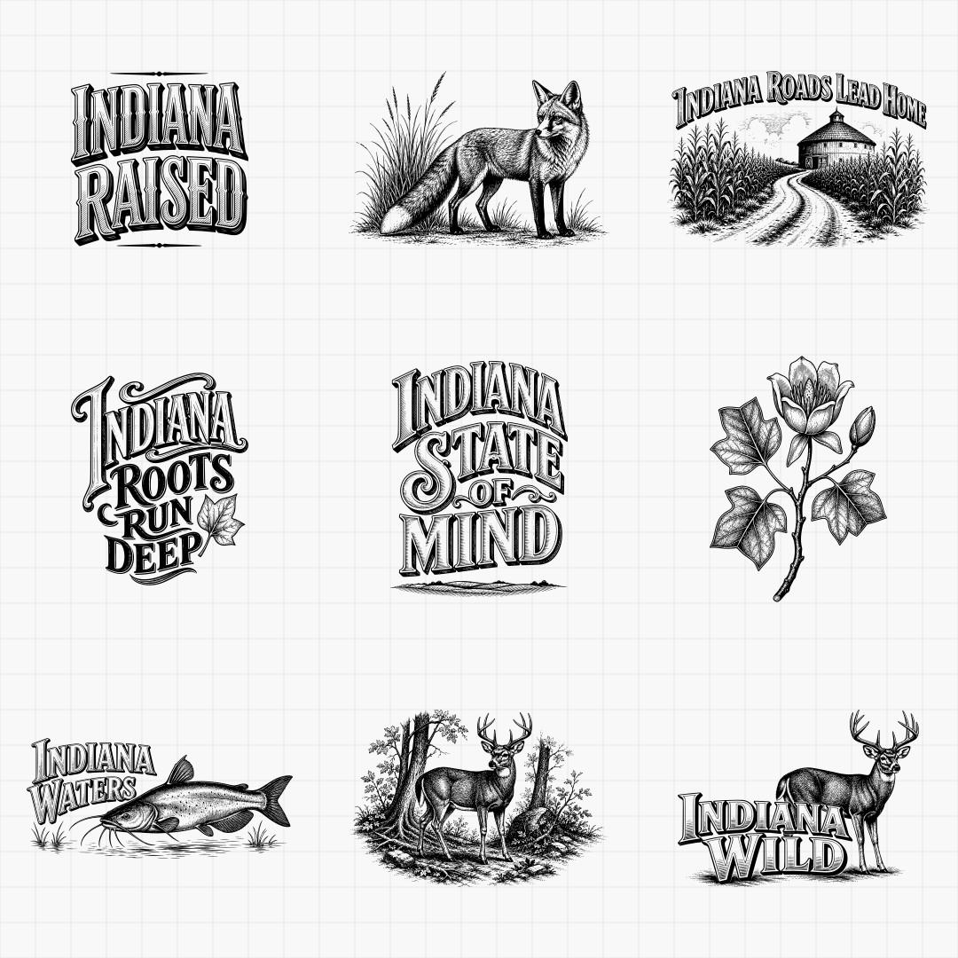 Indiana State Pride & Travel Designs - Thumbnail 5