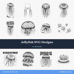 Jellyfish SVG Designs