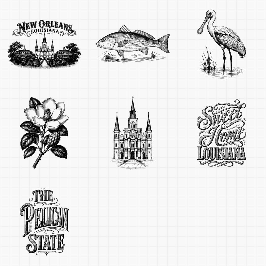 Louisiana State Pride & Travel Designs - Thumbnail 6