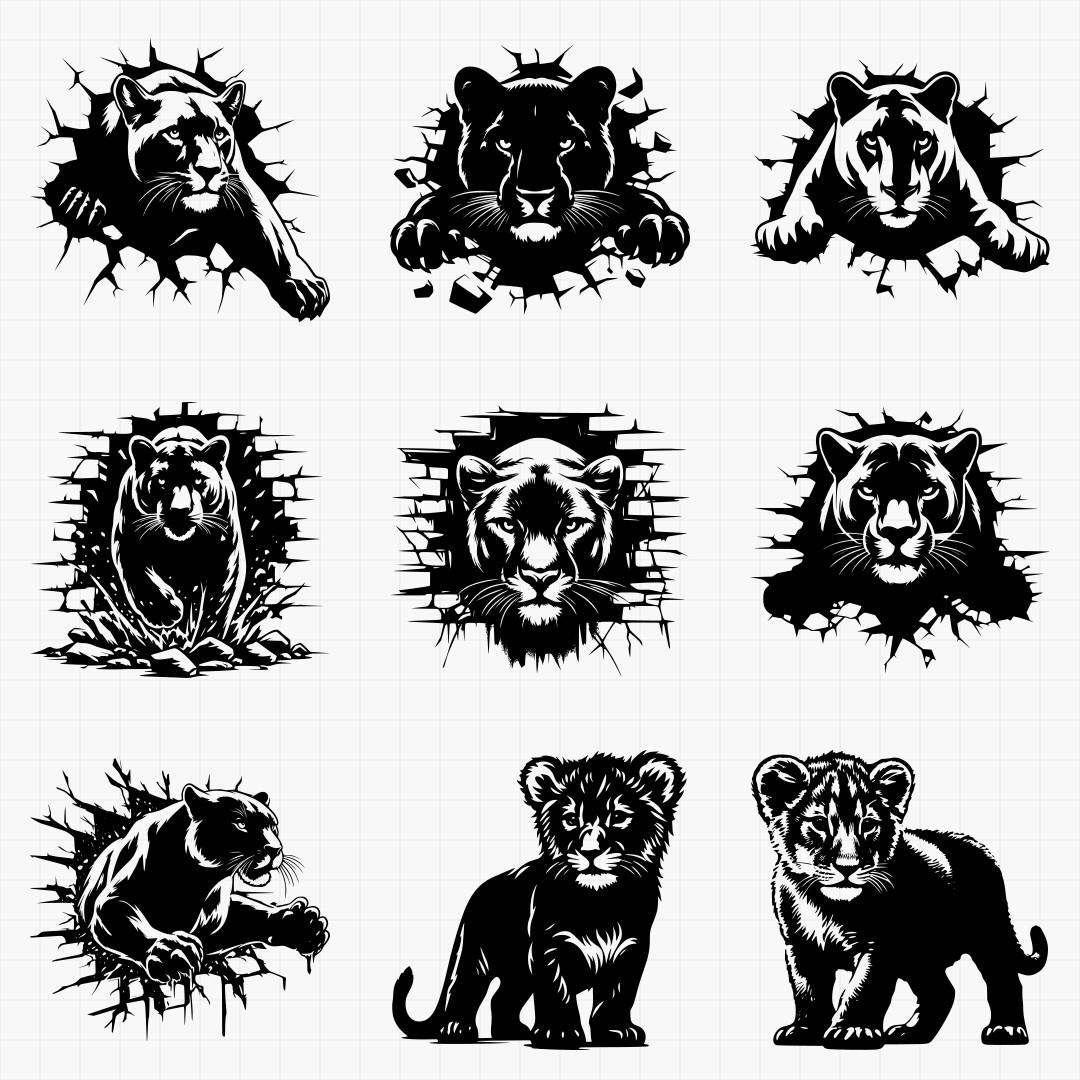 Low Detail Lion Pack - Thumbnail 3