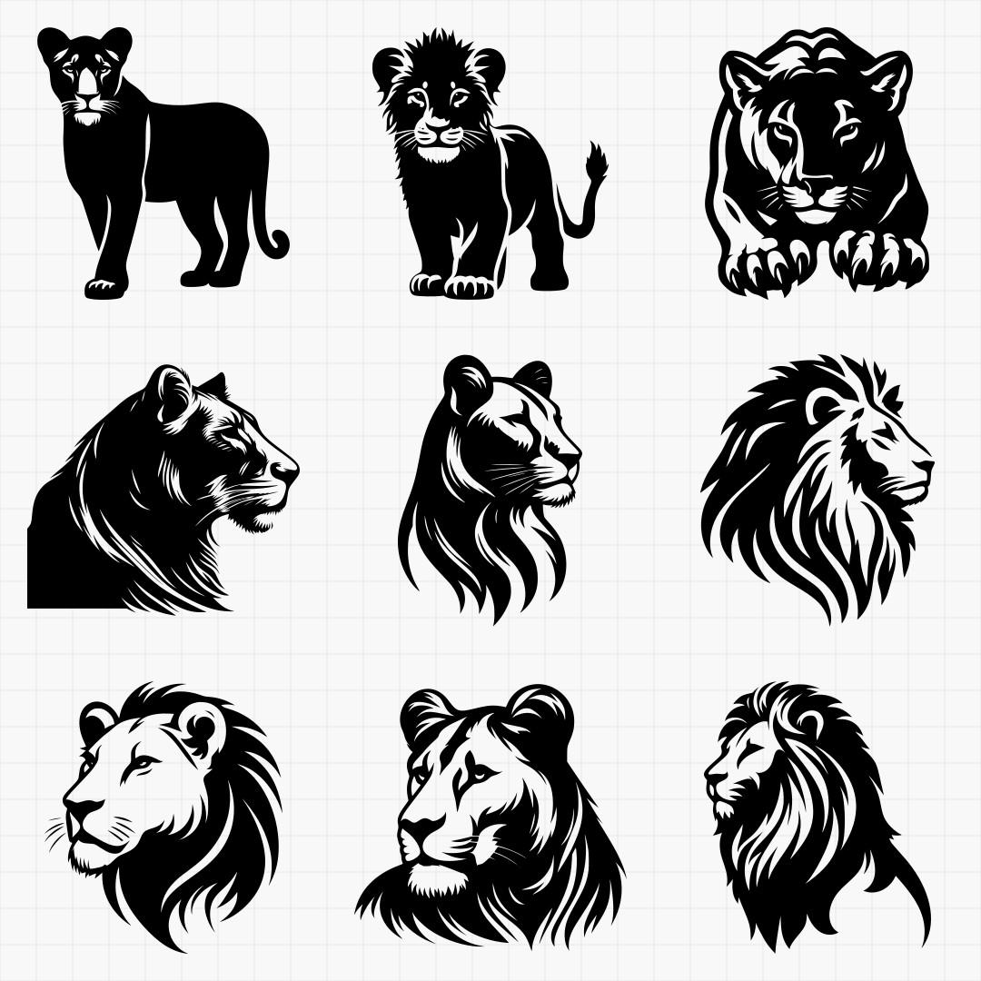 Low Detail Lion Pack - Thumbnail 4